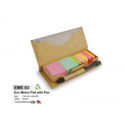 EME 03 Eco Memo Pad with Pen